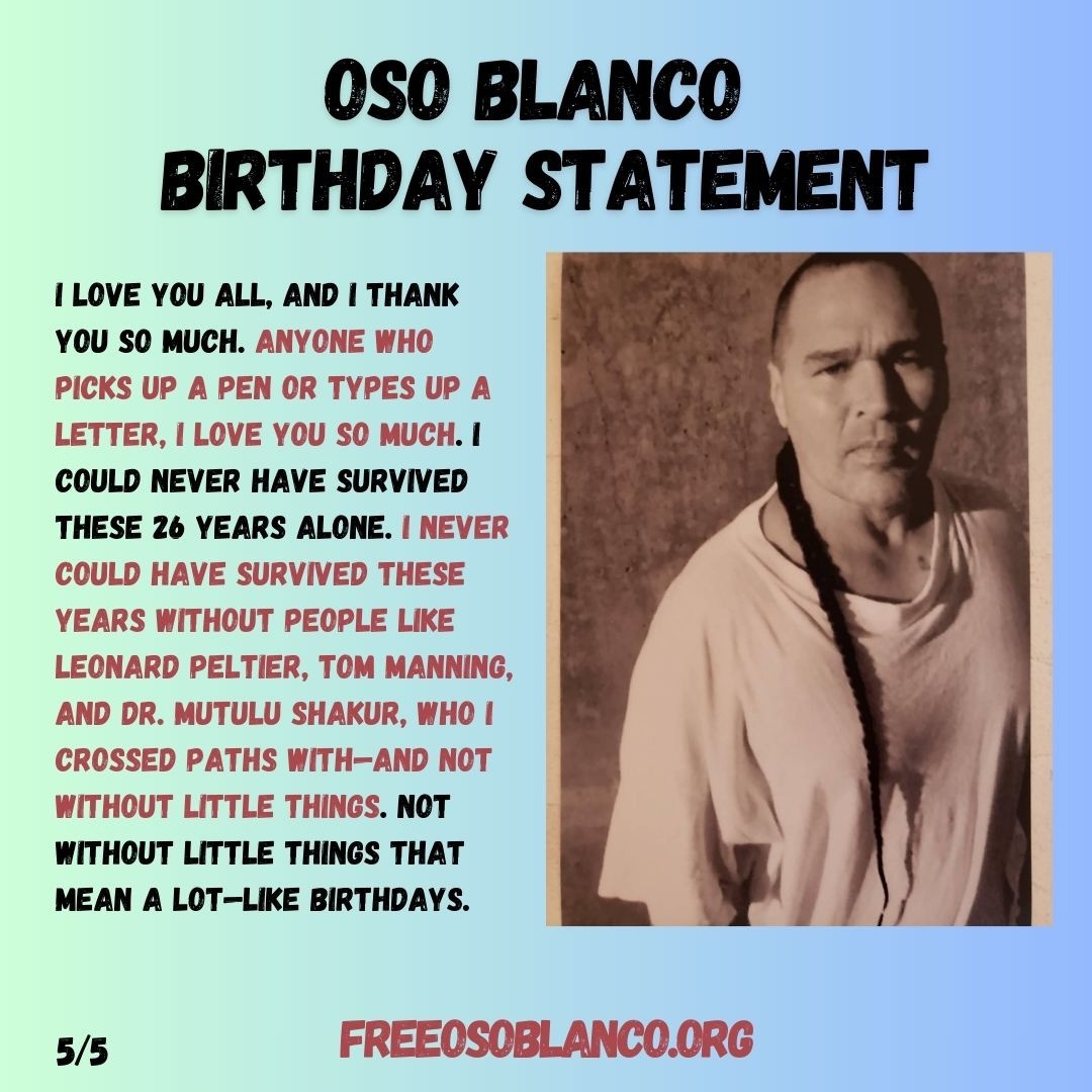 Oso Blanco Birthday Statement 2026